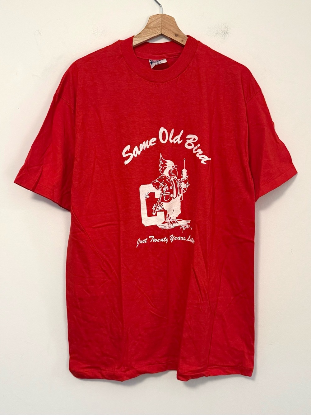 VTG 90s “Same Old Bird” Mascot Hanes Beefy-T Single Stitch Graphic Tee